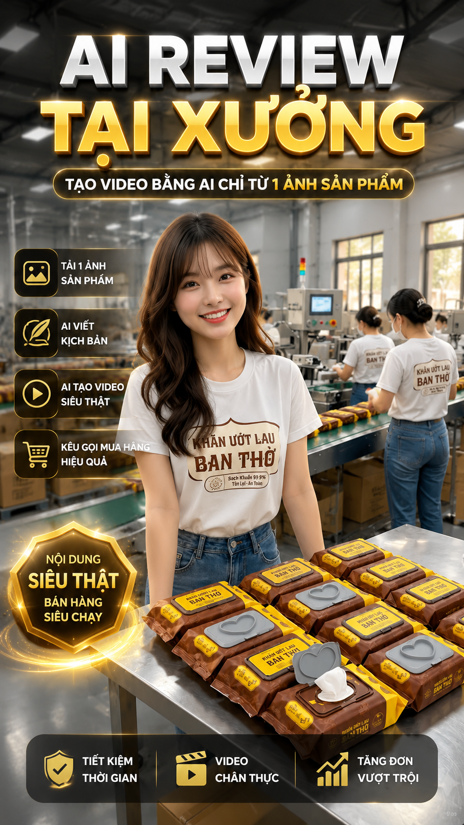 Ảnh bìa App AI Review Tại Xưởng